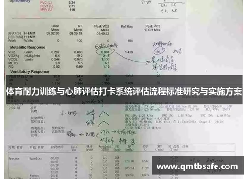 体育耐力训练与心肺评估打卡系统评估流程标准研究与实施方案