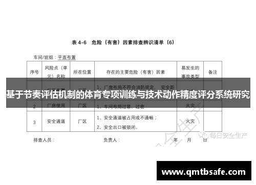 基于节奏评估机制的体育专项训练与技术动作精度评分系统研究